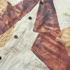 Leather Distressed Shirt