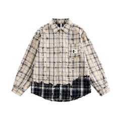 Vintage-Finish Plaid Shirt