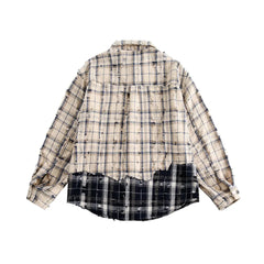 Vintage-Finish Plaid Shirt