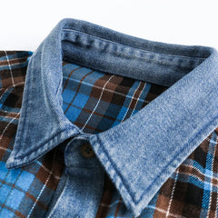 Vintage Plaid Shirts Men