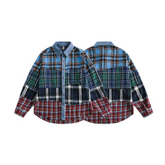 Vintage Plaid Shirts Men