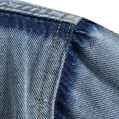 Raw-Finish Denim Shirt