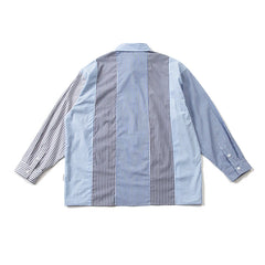 Blue Striped Button-Down Shirt