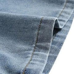 Raw-Finish Denim Shirt