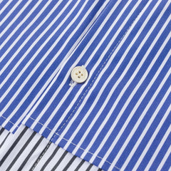 Block-Stripe Blue Shirt