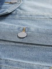 Raw-Finish Denim Shirt