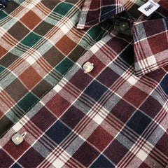 Patchwork Plaid Long Sleeve Shirt