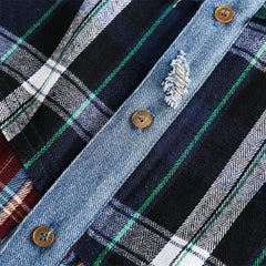 Vintage Plaid Shirts Men