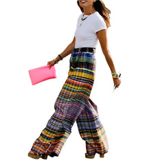 Colorful Checker board Pant