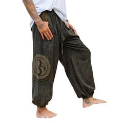 Vintage Ethnic  Drawstring Pants