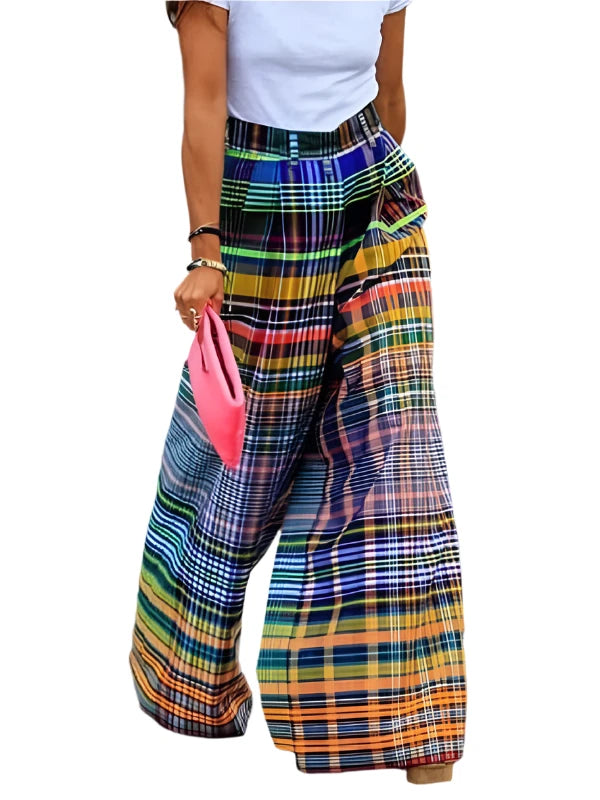 Colorful Checker board Pant