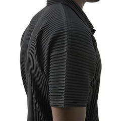 Pleated Collar Polo Shirt