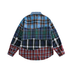 Vintage Plaid Shirts Men